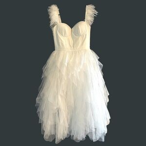 White Tulle Maxi Dress